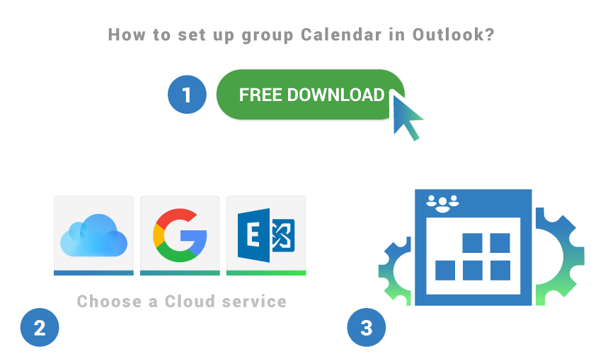 Set Up Group Calendar In Outlook With Free Sync2 Cloud