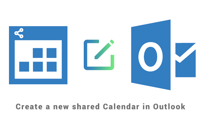 Create a new shared calendar in Outlook 