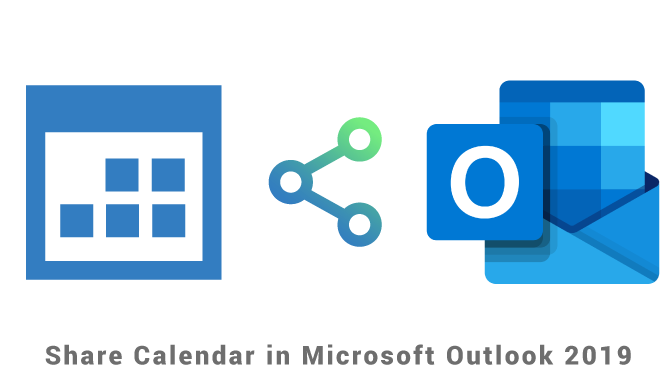 Sharing a calendar in Outlook 2019 