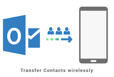 Transfer Contacts from Outlook to mobile phone wirelessly